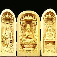 三開仏 三開仏像 木彫り 置物 観音像 阿弥陀如来【kurokunn】H Amazon.co.jp: 三開仏 三開仏像 木彫り 置物 観音像 阿弥陀如来